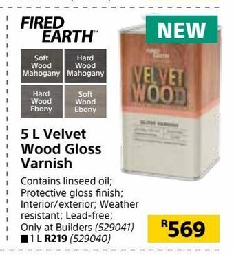 5 l velvet wood gloss varnish