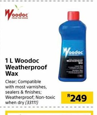 Builders Warehouse 1 l woodoc weatherproof wax offer