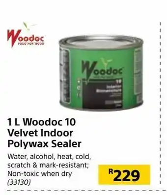 Builders Warehouse 1l woodoc 10 velvet indoor polywax sealer offer