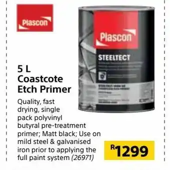 Builders Warehouse 5 l coastcote etch primer offer
