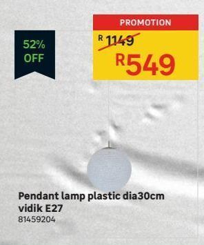 Leroy Merlin Pendant lamp offer