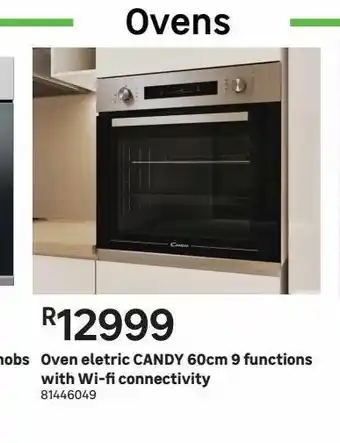 Leroy Merlin Oven electric candy 60cm 9 functions with wi-fi connectivity offer