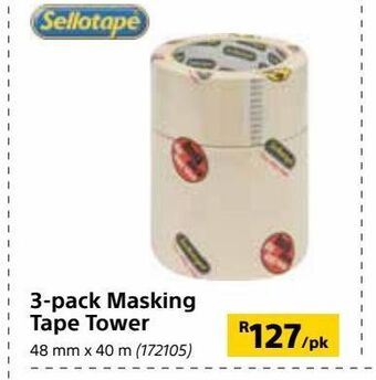 Builders Warehouse 3-pack masking tape tower offer
