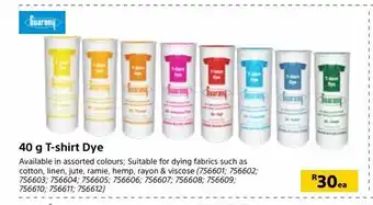 Builders Warehouse 40 g t-shirt dye offer