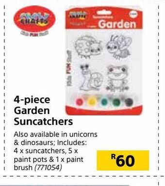 Builders Warehouse 4-piece garden suncatchers offer