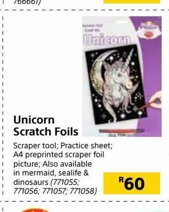 Unicorn scratch foils
