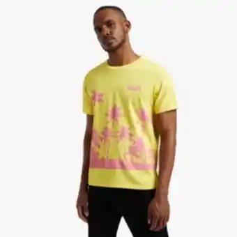 Levi's yellow graphic crewneck palm tree t-shirt