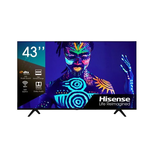 Hisense 43 inch uhd smart led tv (ledn43a6g) offer at HomeChoice