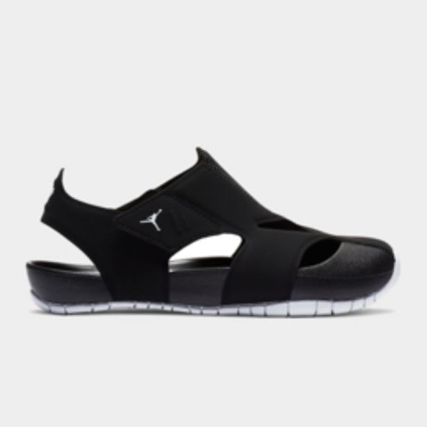 Jordan kid's flare black sandal offer at Sportscene