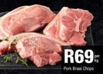 Checkers Pork Braai Chops per kg offer