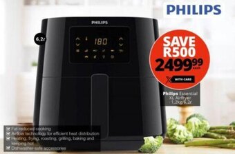 Checkers Philips Essential XL Airfryer 1,2kg / 6,2L offer
