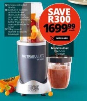 Checkers NutriBullet Blender 600W offer