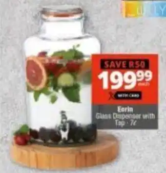 Eerin Glass Dispenser with Tap 7L