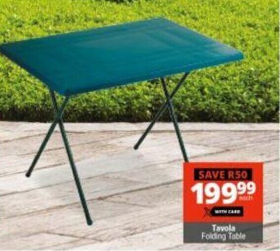 Tavola Folding Table offer at Checkers