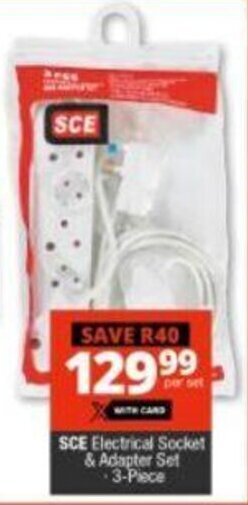 Checkers SCE Electrical Socket & Adapter Set 3-piece offer