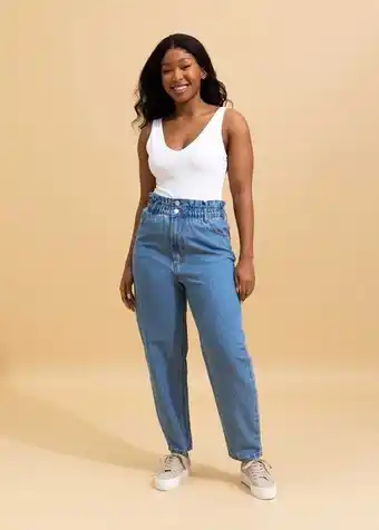 Woolworths Ultra high rise paperbag slouchy jeans offer