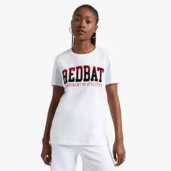 Sportscene Redbat athletics women's white t-shirt offer