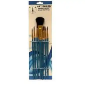 Art board 7pc water colour brush set