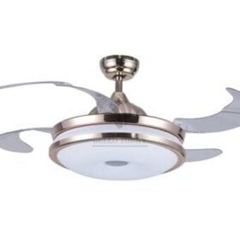 F8603 ceiling fan w/light & b/too