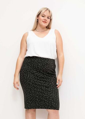 Woolworths Print knit ponte pencil skirt offer