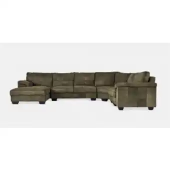 Coricraft Breen leather slouch with left daybed offer