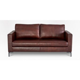 Coricraft Sami leather 2 seater couch (metal leg) offer