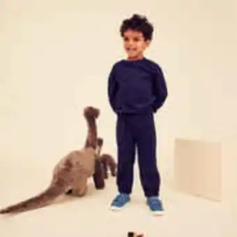 Decathlon Kids' tracksuit basic - navy blue offer