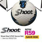 Game Shoot Size 5 PVC Soccer Ball offer