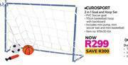Game Eurosport 2 In 1 Goal & Hoop Set offer
