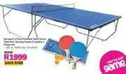 Game Spinsport 4 Piece Foldable Table Tennis Table Plus Donnay Smash Complete 2 Player Set offer