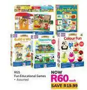 Game RGS Fun Educational Games Assorted-Each offer