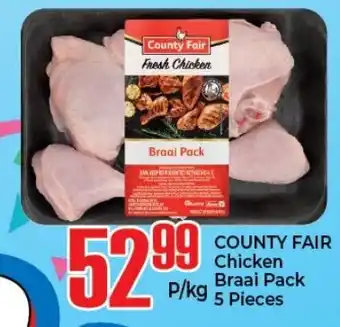 Elite Cash & Carry County Fair Chicken Braai Pack 5-pieces p/kg offer