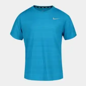Totalsports Boys nike dri-fit blue short sleeve miler top offer