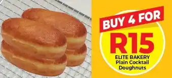 Elite Cash & Carry Elite Bakery Plain Cocktail Doughnuts buy 4 for offer