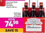 Budweiser beer nrb-6 x 330ml