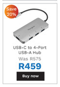 Targus usb-c to 4 port usb-a hub