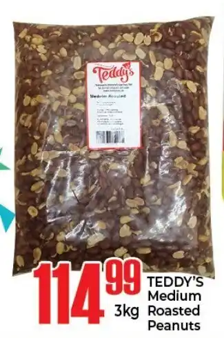 Elite Cash & Carry Teddy's Medium Roasted Peanuts 3kg offer