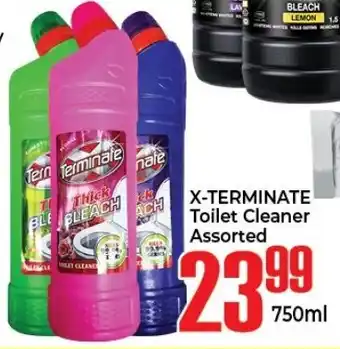 Elite Cash & Carry X-Terminate Toilet Cleaner assorted 750ml offer