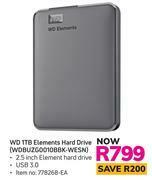Game WD 1TB Elements Hard Drive WDBUZG0010BBK-WESN offer