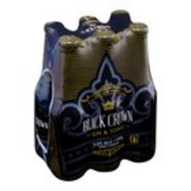 Black crown gin & tonic 275ml x 6 offer at Pick n Pay Liquor
