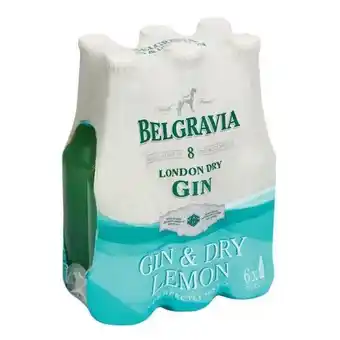 Game Belgravia dry lemon 275ml nrb 6 pk 275 ml x 6 offer