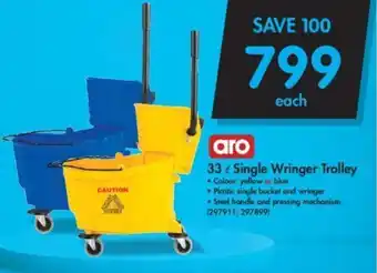 Makro Aro 33L Single Wringer Trolley offer