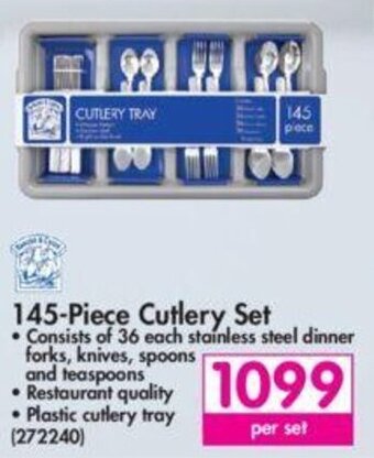 Makro 145-Piece Cutlery Set offer