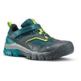 Decathlon Kids' waterproof walking shoes - green/blue offer