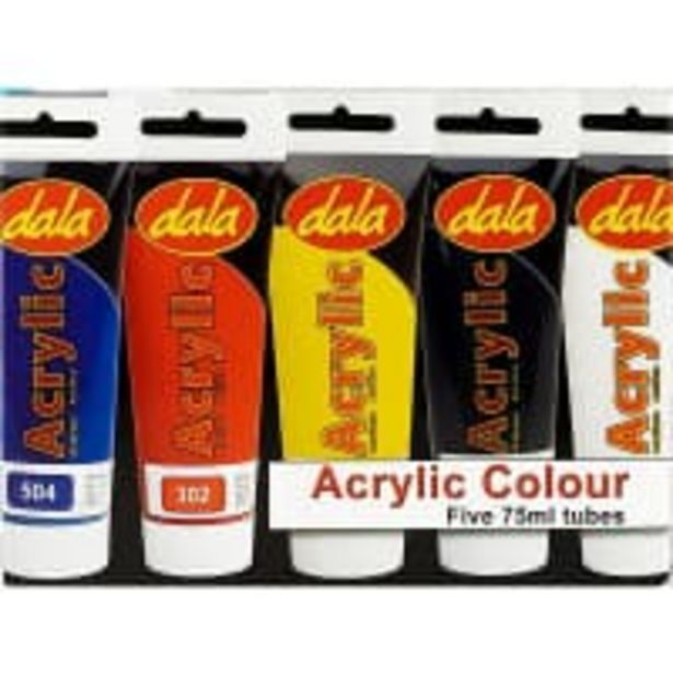 Dala 5 piece 75ml acrylic tube set offer at CNA