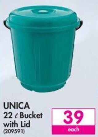Makro Unica 22L Bucket with Lid offer