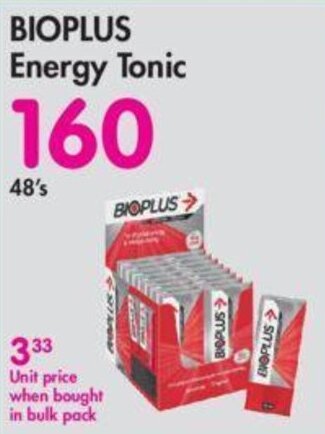 Makro Bioplus Energy Tonic 48's offer