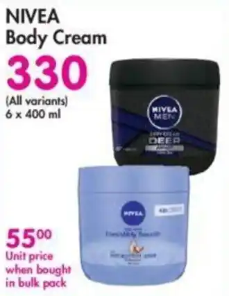 Makro Nivea Body Cream all variants 6 x 400ml offer