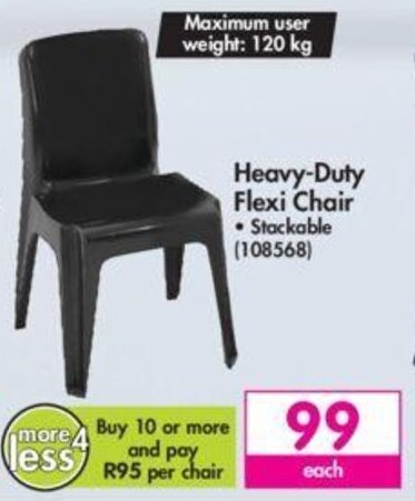 Heavy duty best sale plastic chairs makro