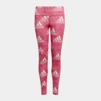 Totalsports Girls adidas pink & white love tights offer